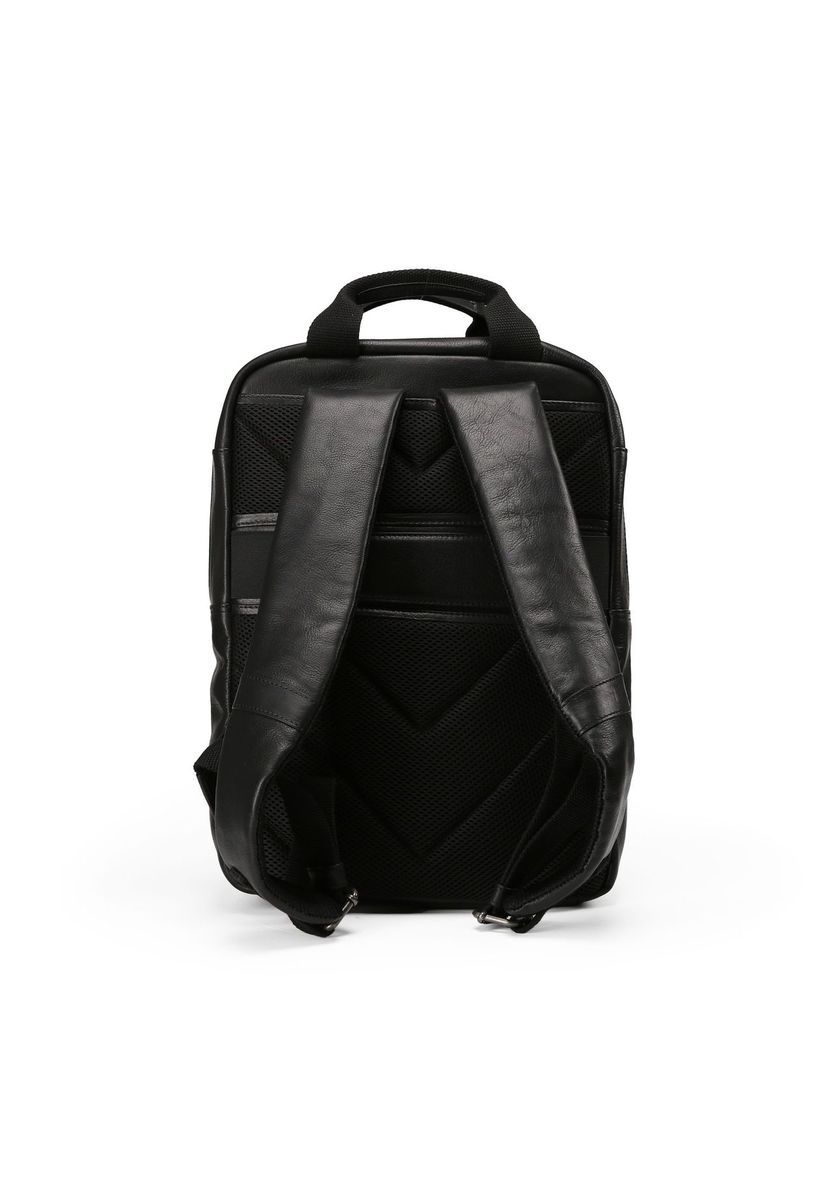 Moderner Leder Tagesrucksack Laptop