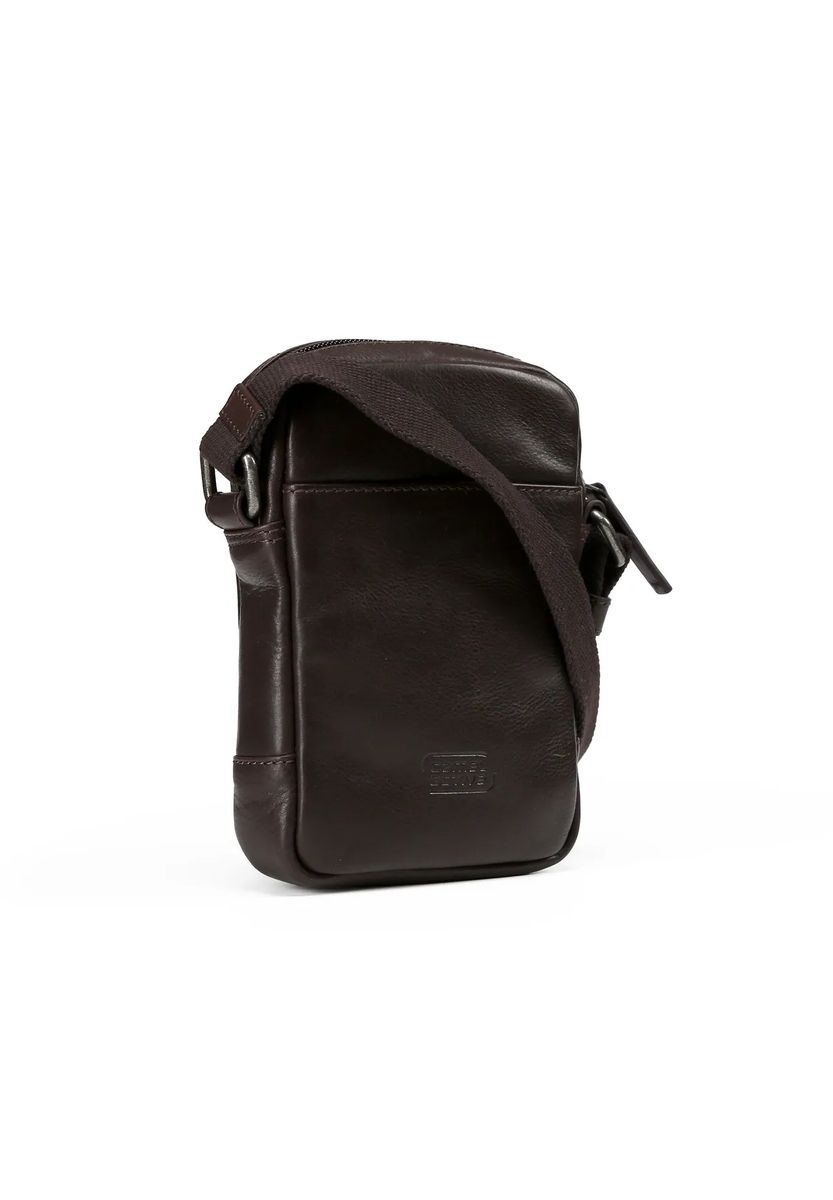 Kompakte Leder-Handytasche zum Umhängen