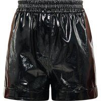 High-Waist-Shorts in Lack-Optik