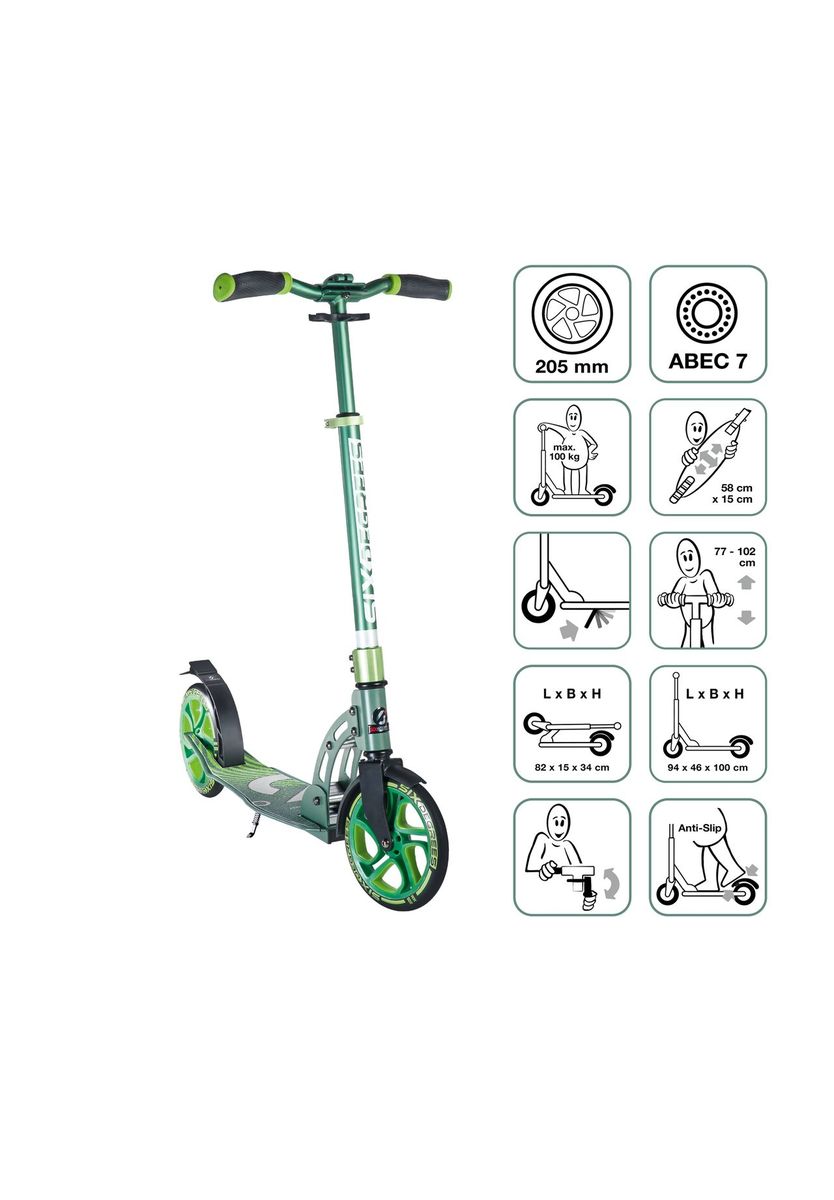 Faltbarer Aluminium Tretroller 205mm