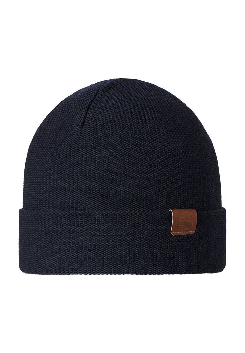 Herren Strickmütze mit Umschlag