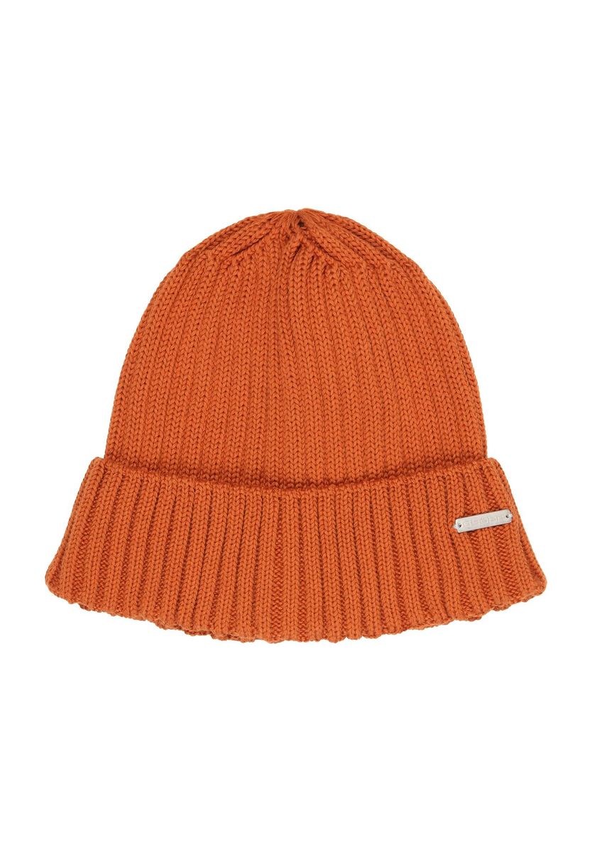 Gerippte Strickmütze aus Baumwollmischung