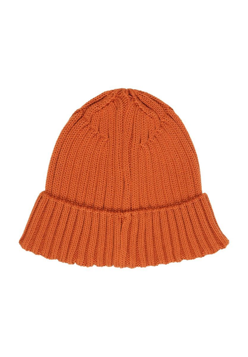 Gerippte Strickmütze aus Baumwollmischung