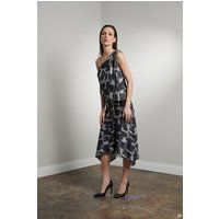 Asymmetrisches Set aus Bluse und Rock