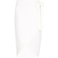 Eleganter Jersey-Wickelrock in Midilänge