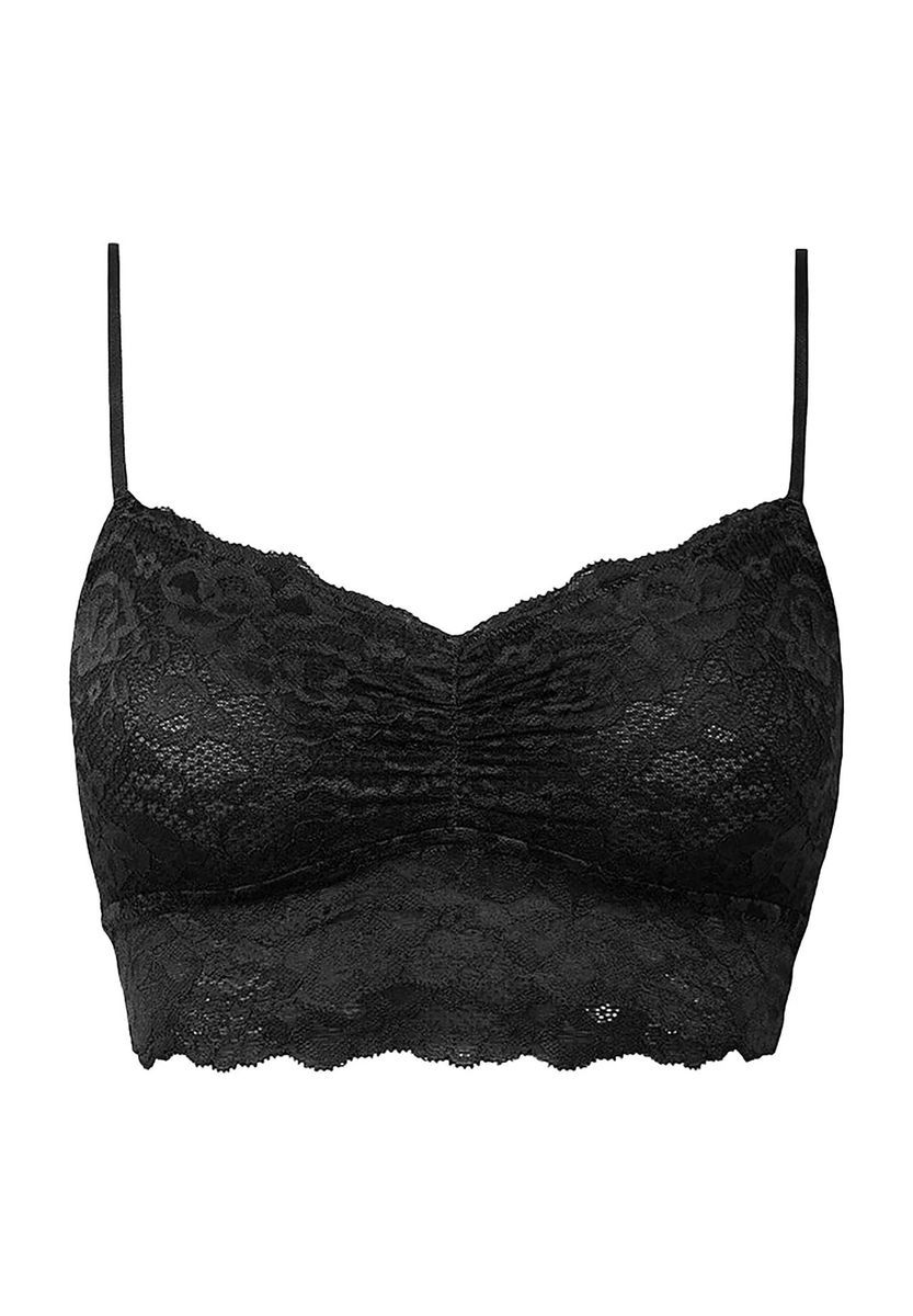 Bustier-Top aus floraler Spitze