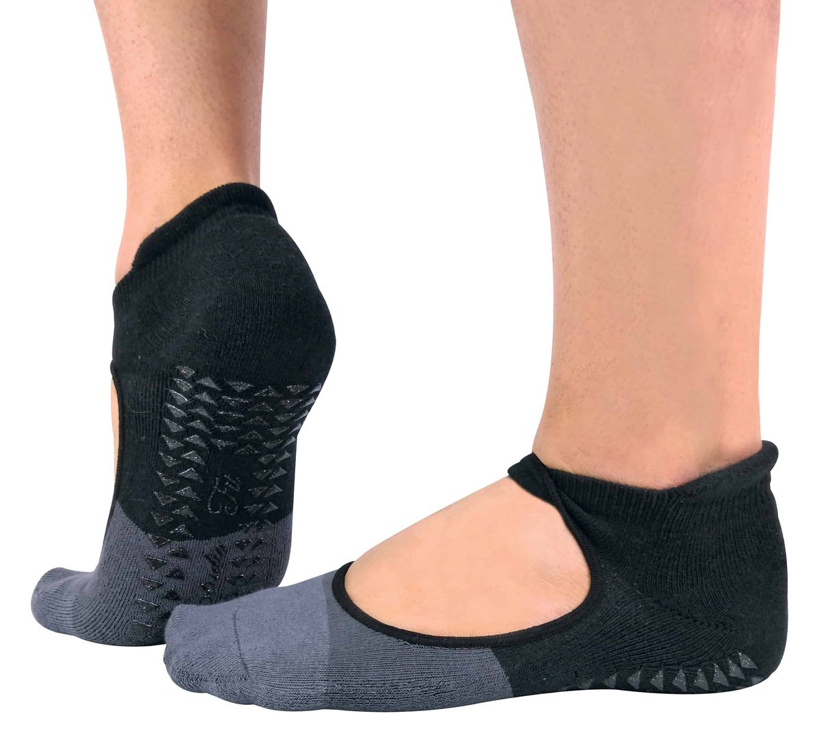 Rutschfeste Pilates-Socken mit Ausschnitt