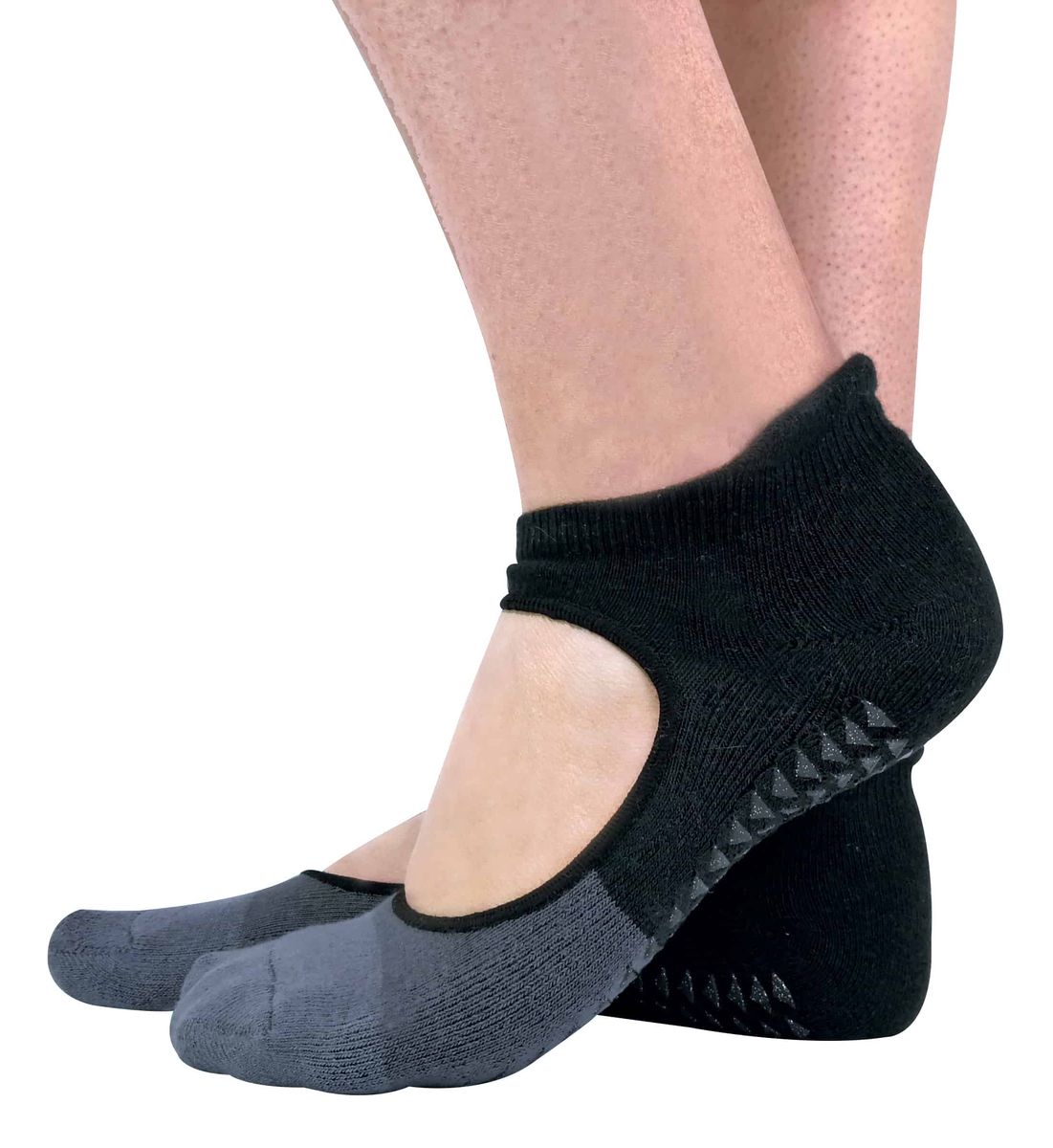 Rutschfeste Pilates-Socken mit Ausschnitt