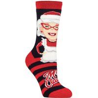 Festliche Thermosocken mit Mrs. Claus