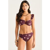 Romantisches Bikini-Höschen mit Blumenmuster