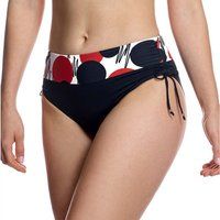 Grafisches Bikini-Höschen mit mittlerer Leibhöhe