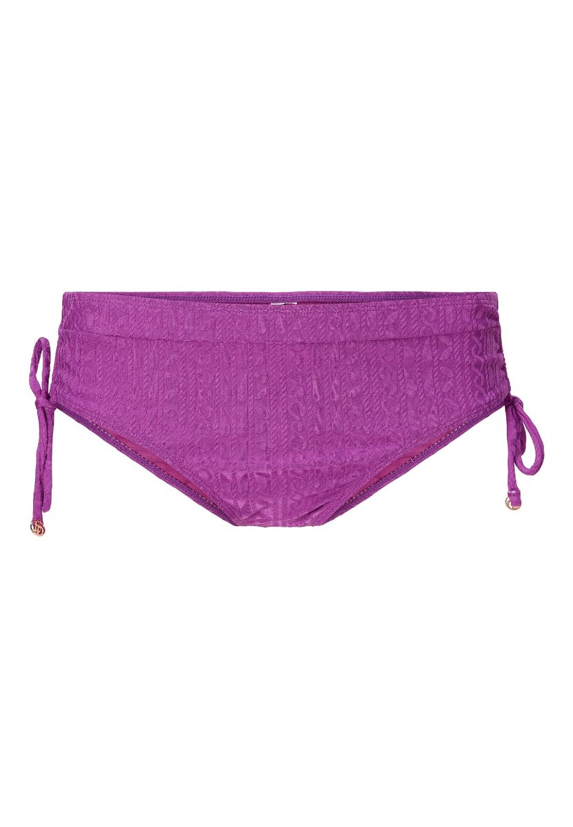 Strukturierte Bikinihose mit seitlichen Bindebändern