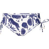 Bedruckte Bikini-Hose mit Seitenschnürung