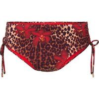 Bikini-Shorts mit Leoparden- und Blumenprint