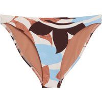 Bikinihose mit abstraktem Blätter-Print