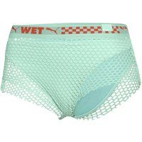 Bikinihose mit Mesh-Overlay