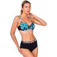 Bügel-Bikini mit Tropenmuster