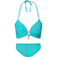Bügel-Bikini mit Neckholder und Batik-Muster