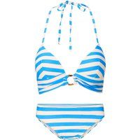 Gestreiftes Bügel-Bikini-Set