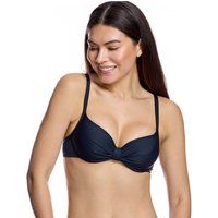 Bügel-Bikini-Oberteil mit Raffung