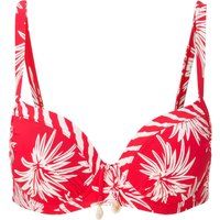 Bikini-Top mit tropischem Blumenmuster