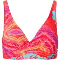 Gemustertes Bikini-Top mit Wickel-Detail