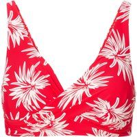 Bikini-Top mit Blumenmuster und Wickeloptik