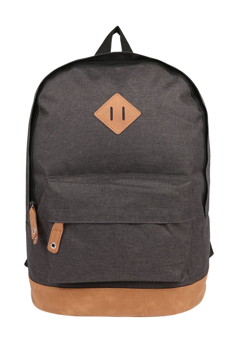 Klassischer Alltagsrucksack mit Kunstlederdetails