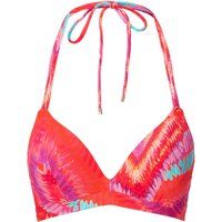 Farbenfrohes Neckholder Triangel Bikini Oberteil