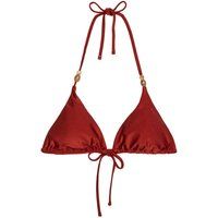 Glänzendes Triangel-Bikini-Top
