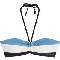 Gestreiftes Bandeau-Neckholder-Bikinioberteil