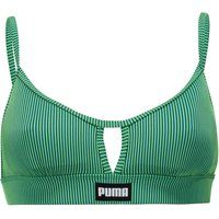 Gestreiftes Bikinioberteil mit Cut-out