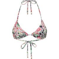 Triangel-Bikinitop mit Blumenmuster