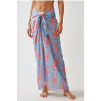 Langer Pareo mit Hummer-Print