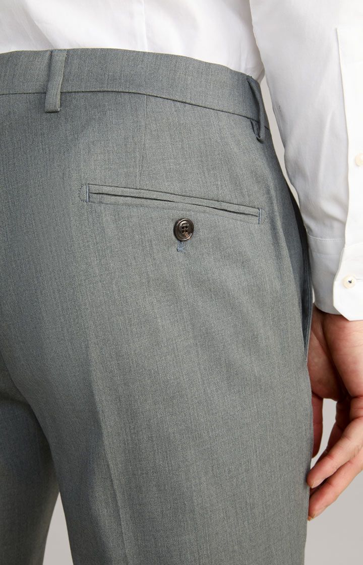 JOOP! Blayr Anthrazit Woll-Stretch Anzughose mit Bügelfalten