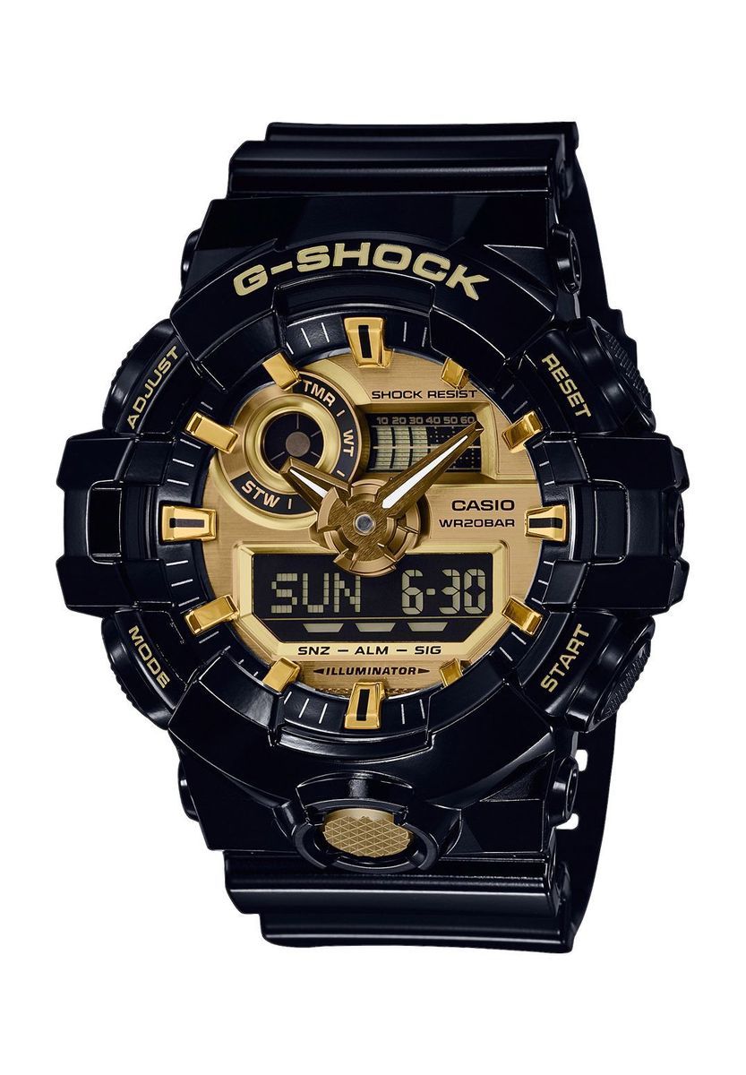 Resin Stoßfeste Digital-Analog Uhr