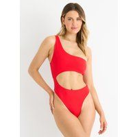 Asymmetrischer One-Shoulder-Badeanzug mit Cut-out