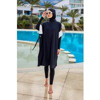 Bescheidenes Burkini-Set mit Vollabdeckung