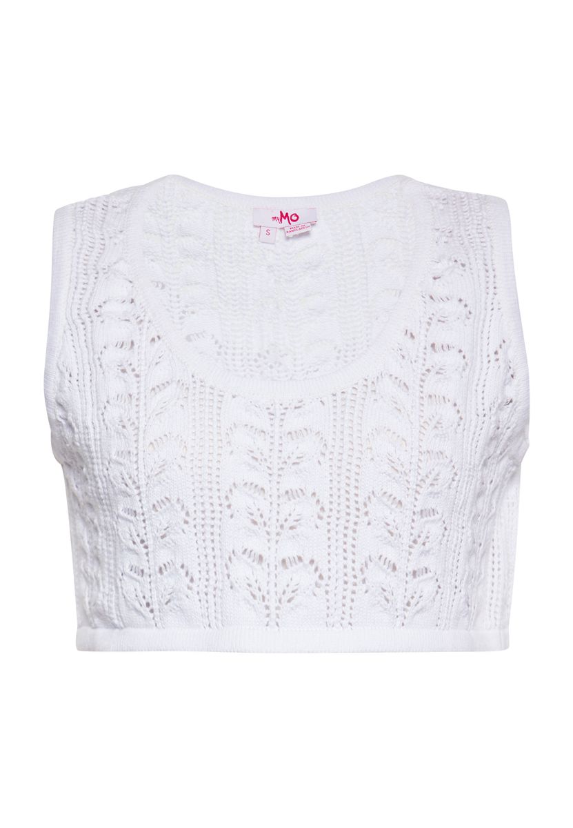 Gehäkeltes Ärmelloses Crop-Top