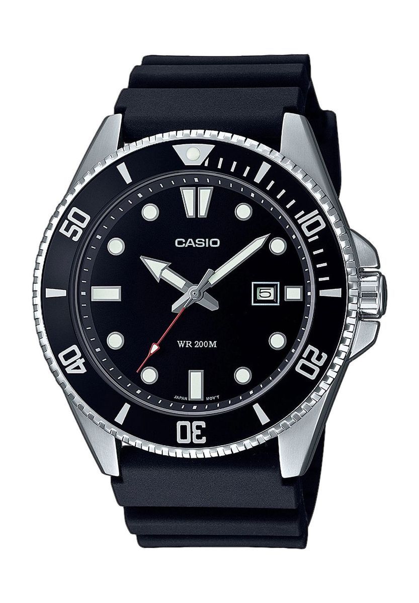 Klassische Taucheruhr mit Harzarmband