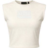 Ärmelloses Crop-Top mit Logostickerei