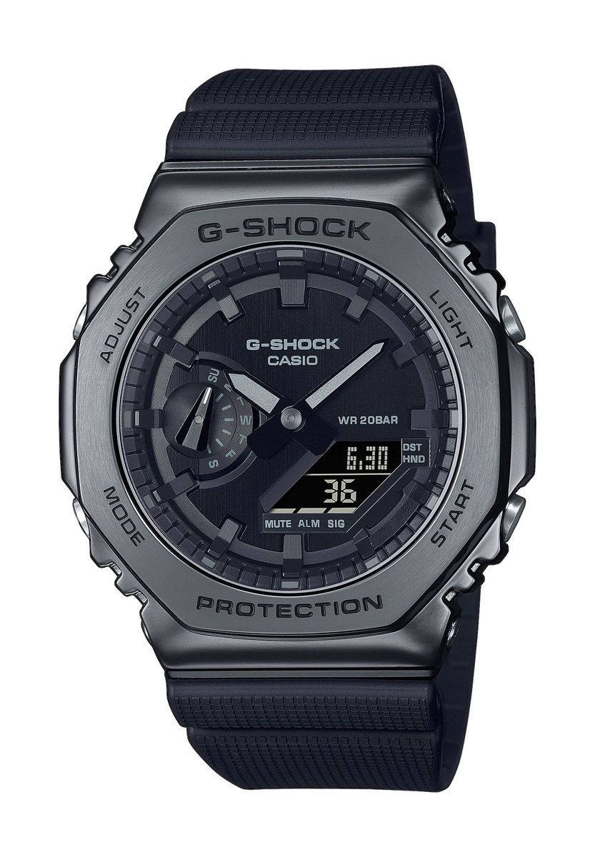 Herren Schwarz Digital Analog G-Shock Uhr