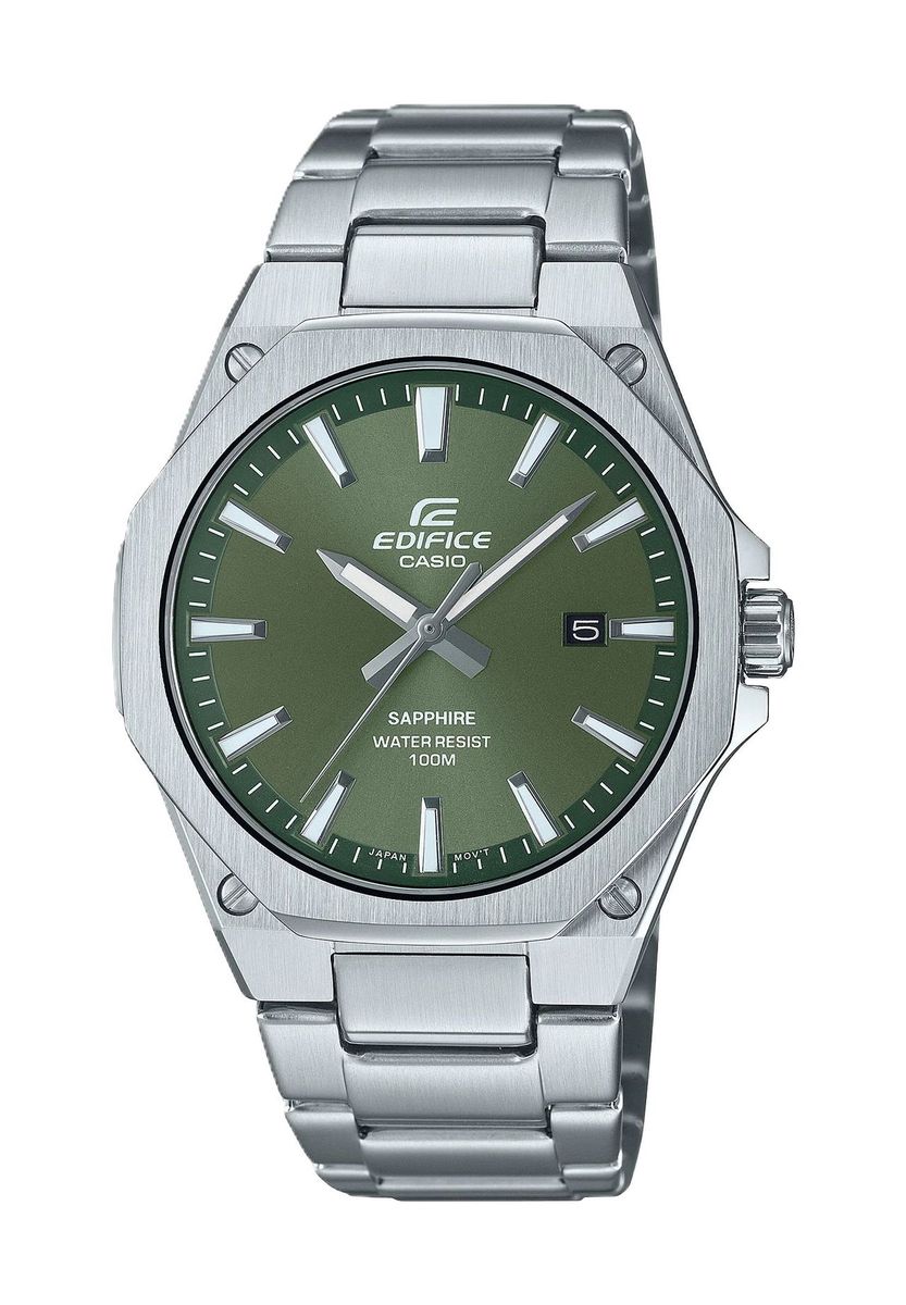 Edifice Grün Zifferblatt Edelstahluhr