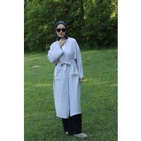 Vielseitiger langer Kimono mit Gürtel