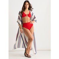 Gestreifter Kimono mit Bindedetail