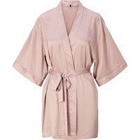 Kurzer Satin-Kimono-Morgenmantel