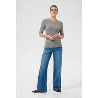 Schmal geschnittenes Modal-Woll-Shirt