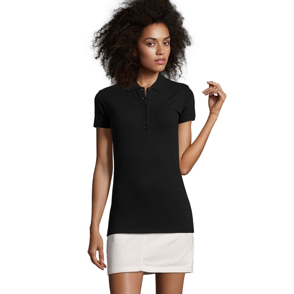 Klassisches Piqué Baumwoll Poloshirt