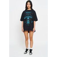Oversized T-Shirt mit Scarabäus-Grafik