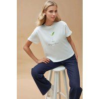 Grafik-T-Shirt mit Dirty-Martini-Print